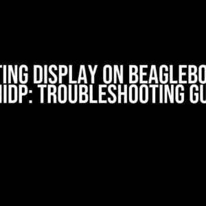 Connecting Display on BeagleBone AI-64 miniDP: Troubleshooting Guide