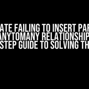 Hibernate Failing to Insert Parent of ManyToMany Relationship: A Step-by-Step Guide to Solving the Enigma