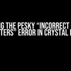 Solving the Pesky “Incorrect Log On Parameters” Error in Crystal Reports