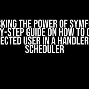 Unlocking the Power of Symfony: A Step-by-Step Guide on How to Get the Connected User in a Handler with Scheduler